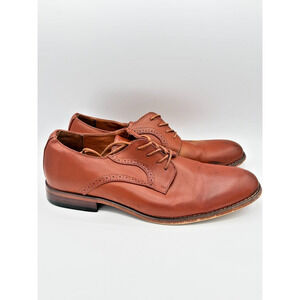 Vostey Men’s Brown Leather Oxford Dress Shoes Size 11 Lace Up
